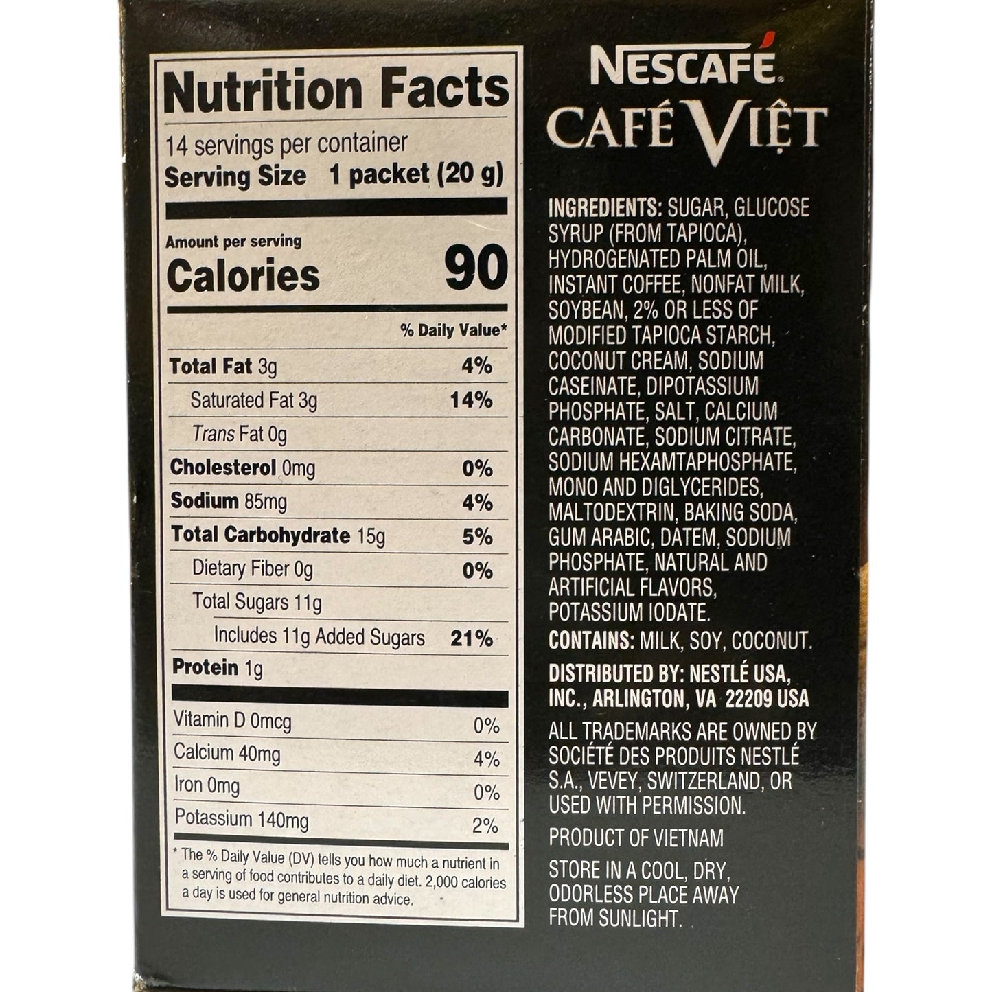 NESCAFÉ Café Việt – Milky Iced Coffee (14 sticks, 280g)
