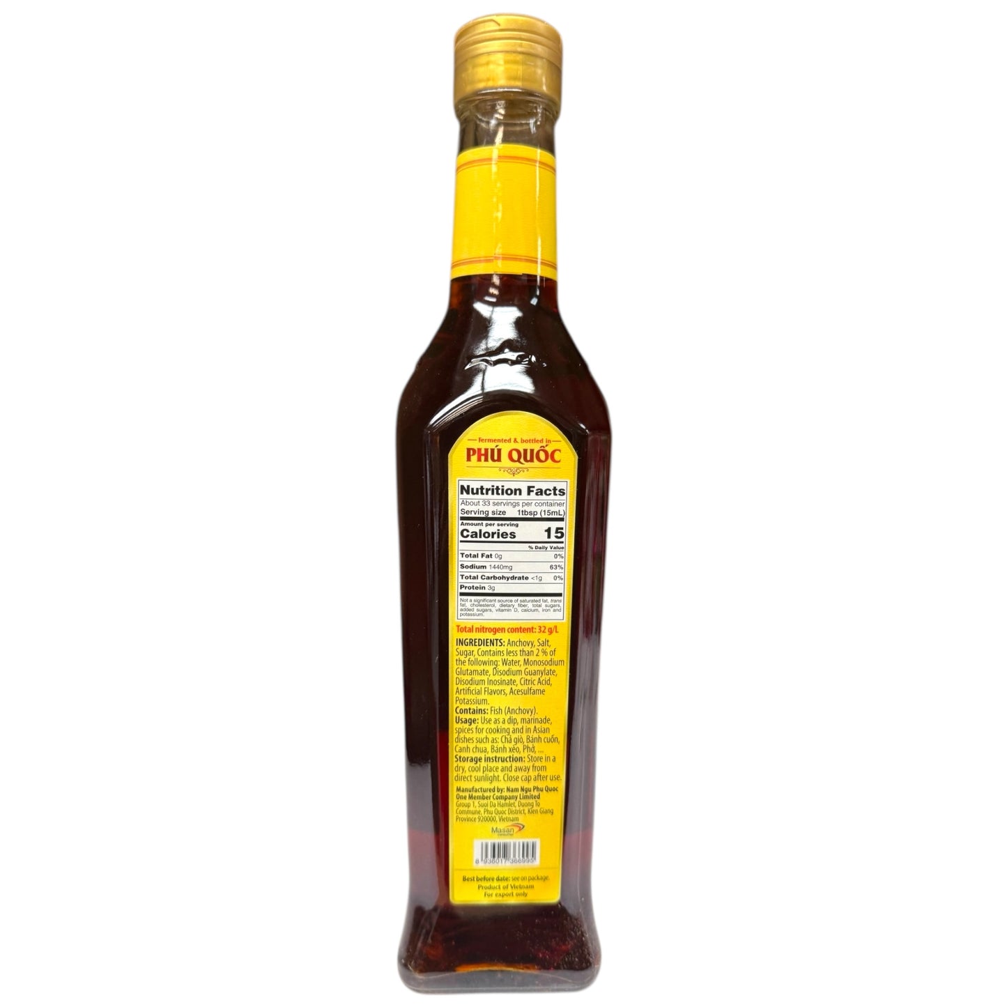 Nam Ngư Fish Sauce Nước Mắm Nam Ngư – Phú Quốc- 16.0 oz (500ml)