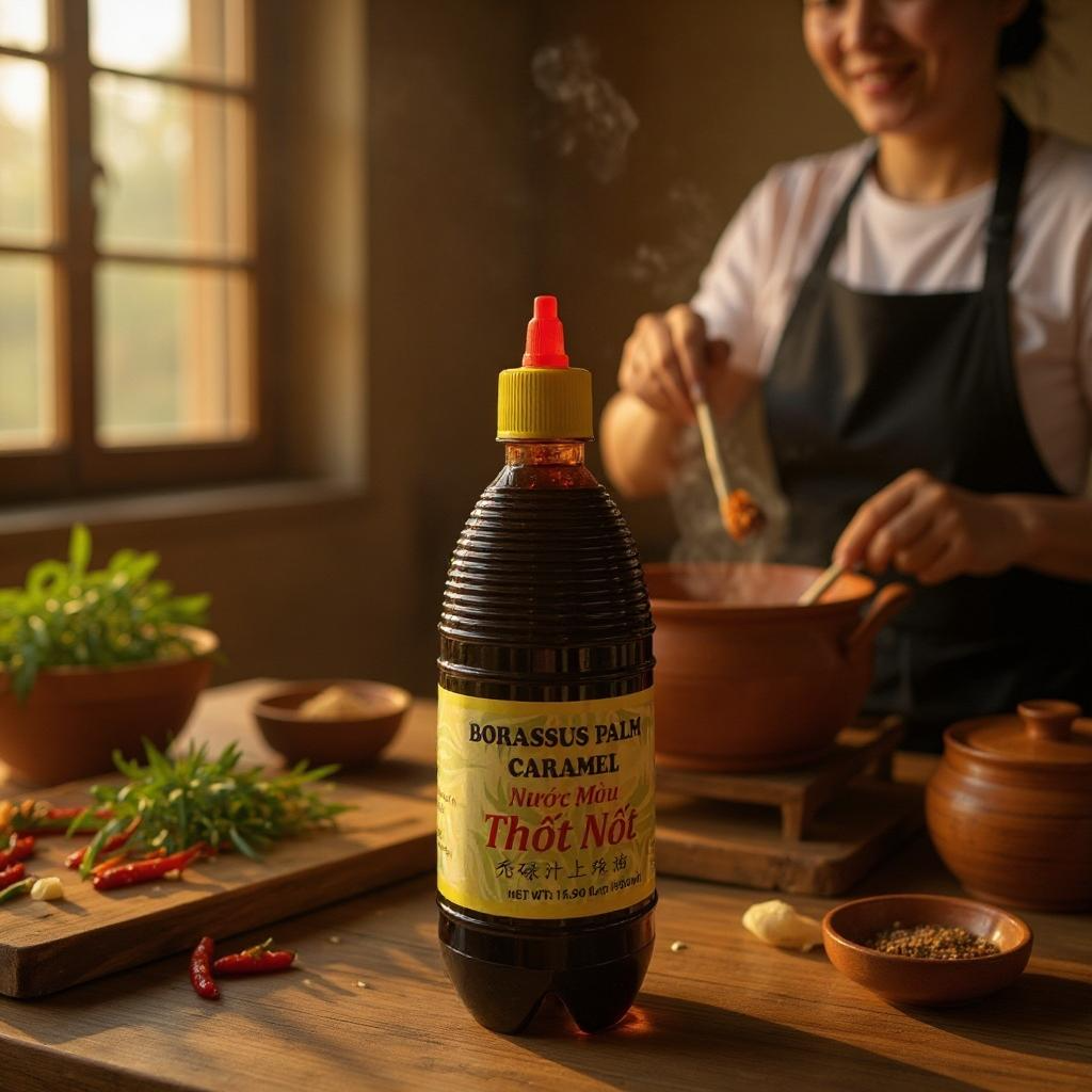 Borassus Palm Caramel - Nước Màu Thốt Nốt - 500ml bottle