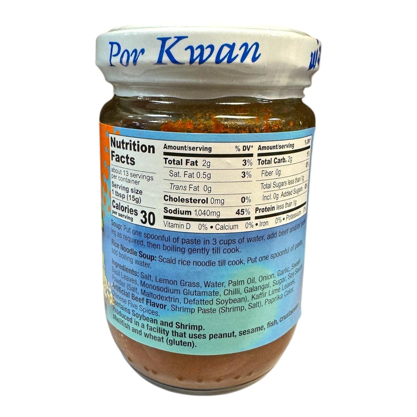 Por Kwan-Spicy Beef Flavor Paste/Gia vi nau Bun Bo Hue - 7 oz (200g)