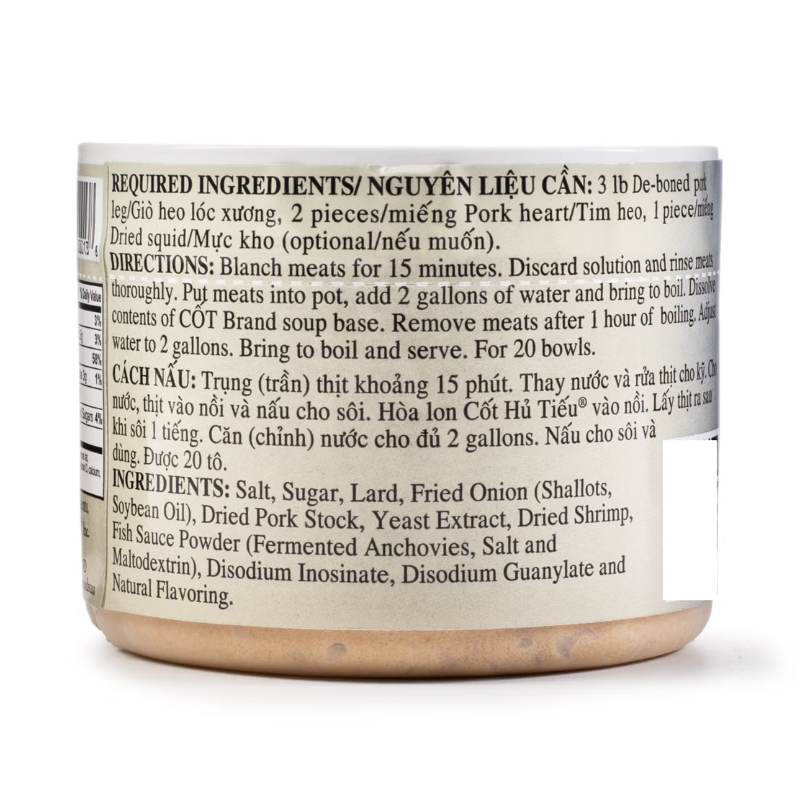 Quoc Viet Pork Flavored "Hu Tieu" Soup Base (Cốt Hủ Tiếu) - 10oz