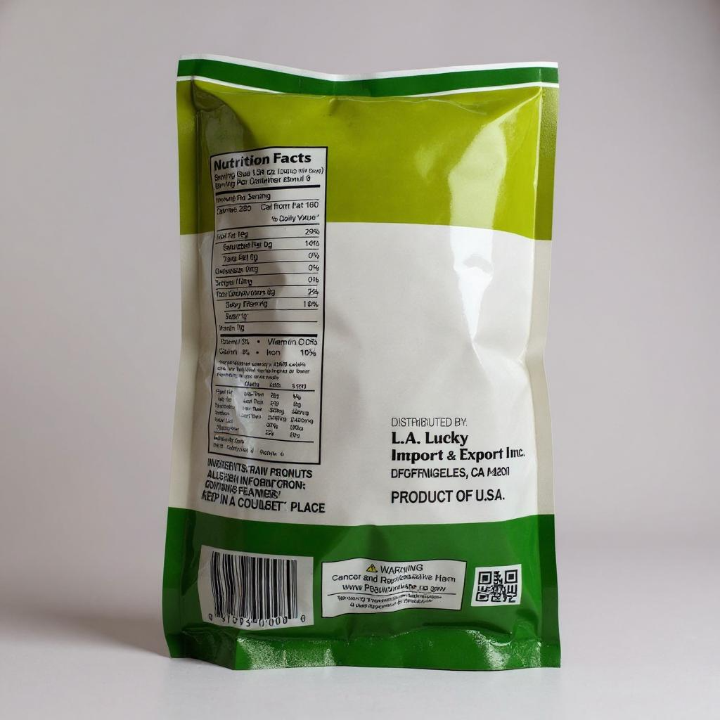 L.A. Lucky Raw Peanuts – 12 oz (340g)