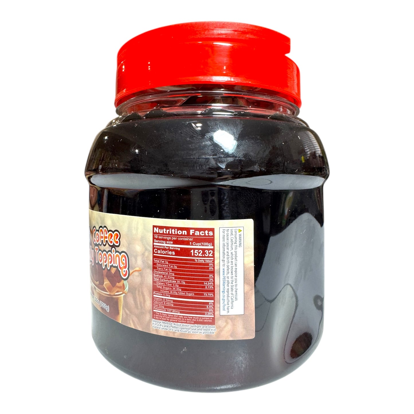 Coffee Jelly Topping/Thach Cafe - 35 Oz (1000g)