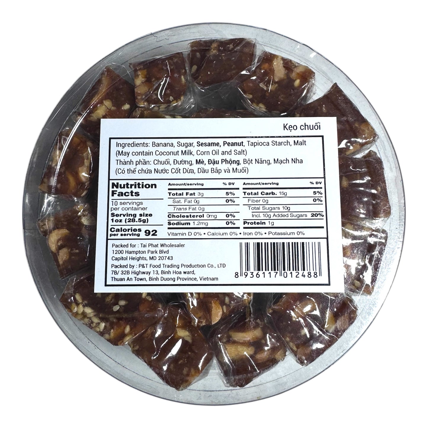 Banana Candy/Keo Chuoi Cuc - 10 Oz (285g)
