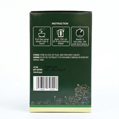 [i-Soup] Freeze Dried Instant Sour Bamboo Shoots with Shiitake Soup/Canh Mang Chua Nam Huong - 50g