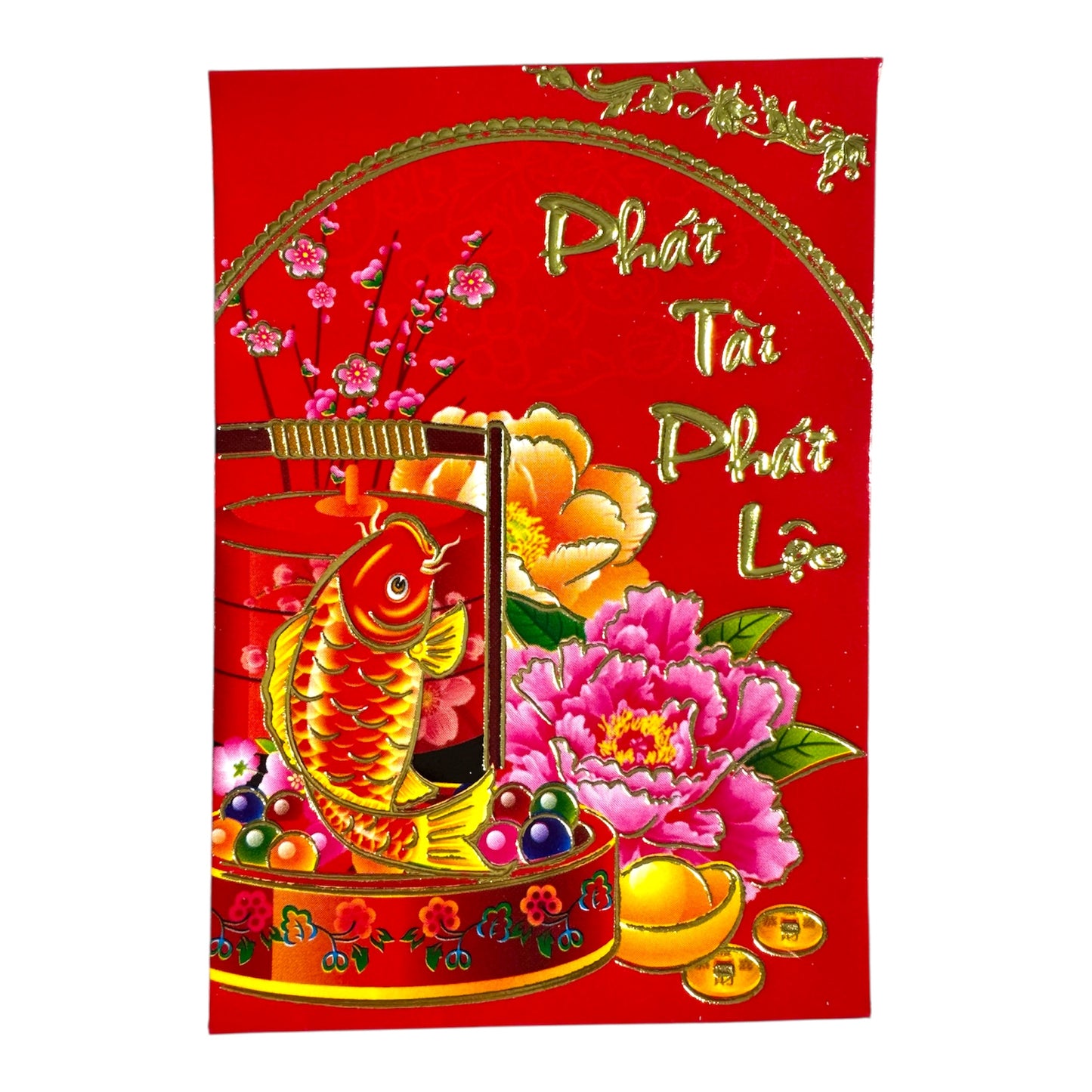 Red Envelopes (Lucky Money)/Bao Li Xi Tet (Phat Tai Phat Loc) - Set 6pcs