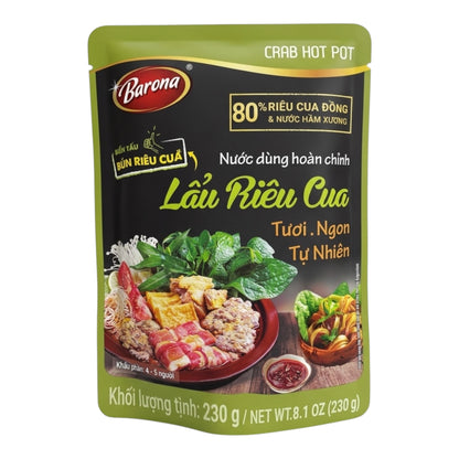 [Barona] Crab Hot Pot/Nuoc Dung Lau Rieu Cua