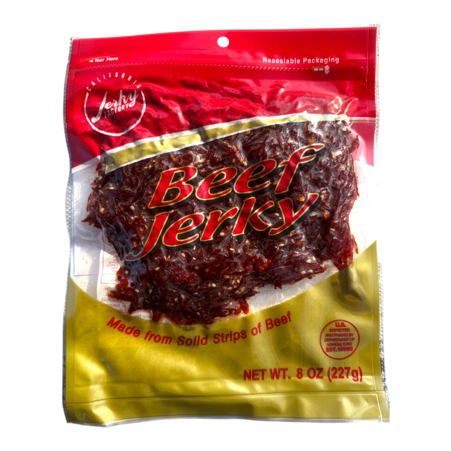 California Jerky Factory – Beef Jerky Product of USA (227g / 8 oz)
