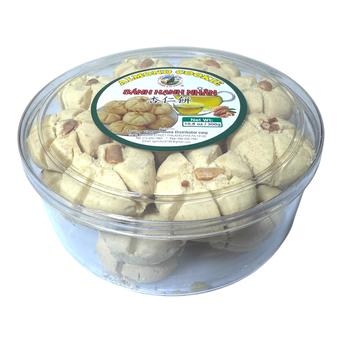 Almond Cookie/Banh Hanh Nhan - 10.8 Oz (300g)