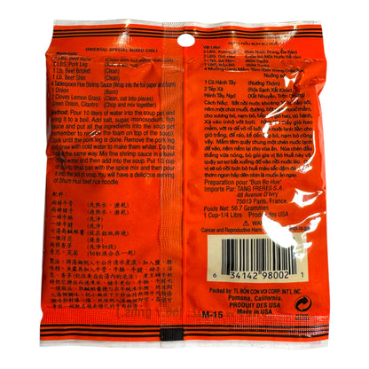 Bon Con Voi - Oriental Mixed Chili/Gia Vi Bun Bo Hue 2 Oz