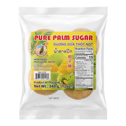 Pure Palm Sugar - Duong Dua Thot Not (12 oz / 340g)