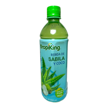 Aloe Vera Juice Drink with Coconut | Nước Ép Nha Đam và Dừa Tropiking 500ml