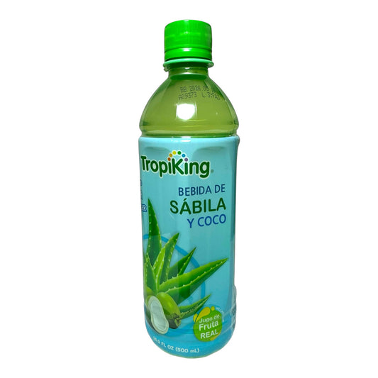 Aloe Vera Juice Drink with Coconut | Nước Ép Nha Đam và Dừa Tropiking 500ml