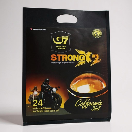 Trung Nguyen G7 3 in 1 Strong x2 Instant Coffee Mix - 24 pack (600grams)