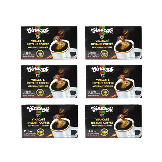 Vinacafé Instant Coffee – Combo 6 Boxes (90 Sticks x 30g) [BB DEC 07 2025]