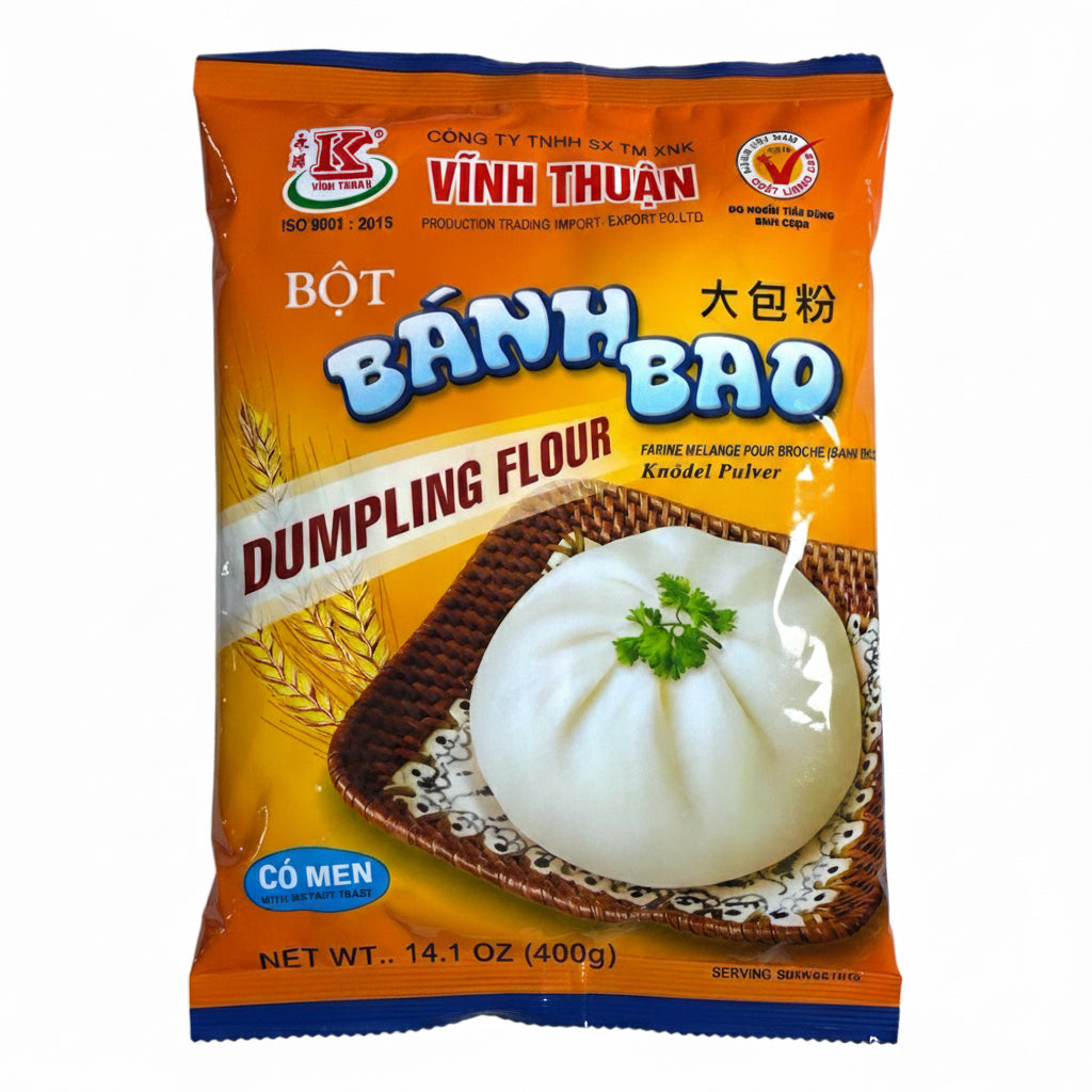 Vinh Thuan-Dumpling Flour (With Instant Yeast)/Bot Banh Bao (Co Men) - 14.1 OZ (400g)