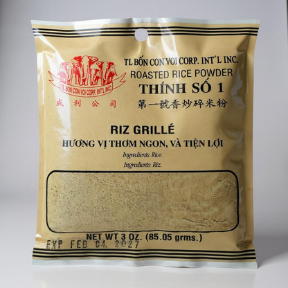 Roasted Rice Powder - Thính Số 1 – Bột Gạo Rang Product of USA 3 oz