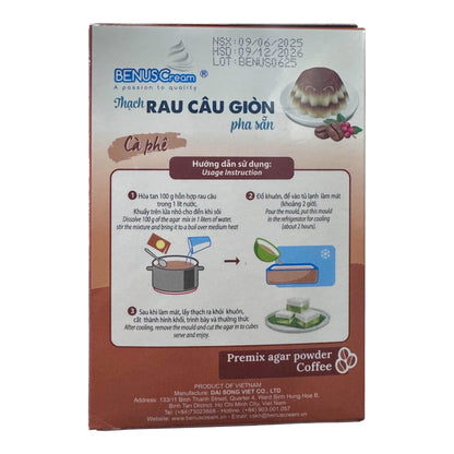 BenusCream Coffee Premix Agar Powder/Thach Rau Cau (Cafe)
