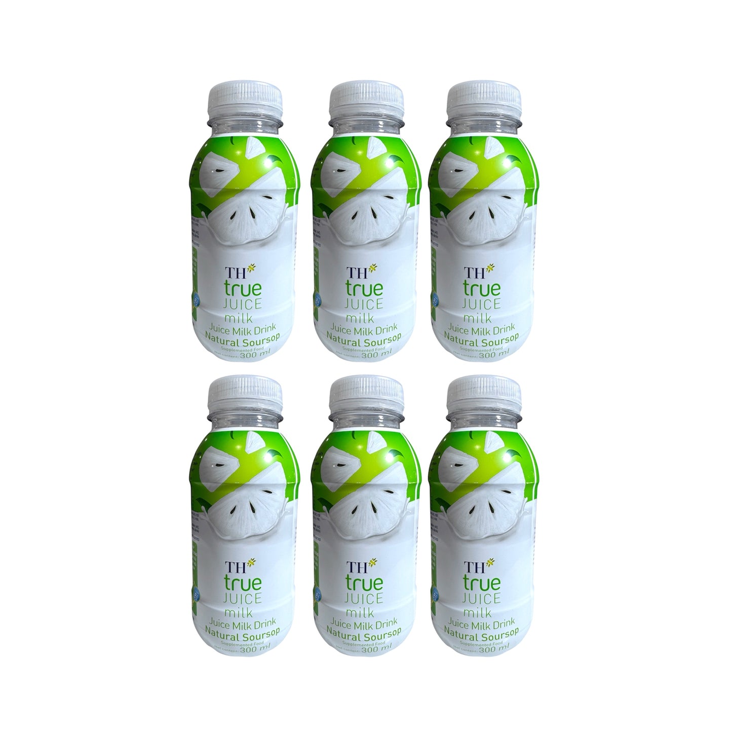 TH's true JUICE milk Natural Soursop/Sua Mang Cau - Combo 6 Packs
