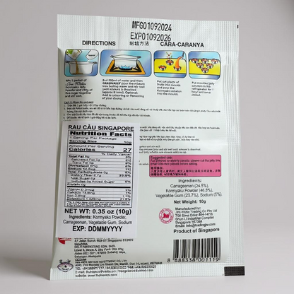 Konnyaku Jelly Powder (Rau Cau Trai Dua) 0.35oz (10g)
