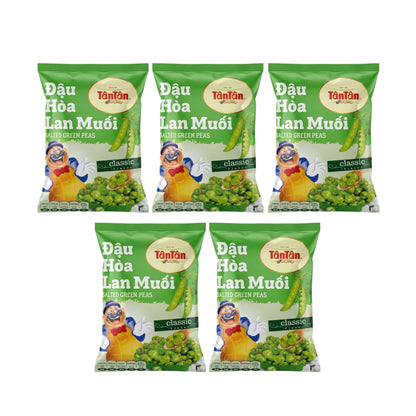 [Tan Tan] Salted Green Peas - Dau Hoa Lan Muoi - Combo 5 packs