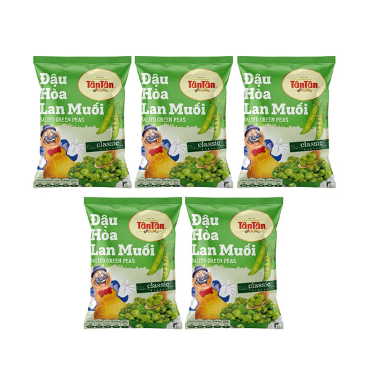 [Tan Tan] Salted Green Peas - Dau Hoa Lan Muoi - Combo 5 packs