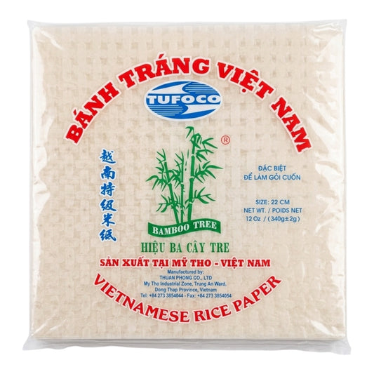[Bamboo Tree] Vietnamese Rice Paper (Square 22cm)/Banh Trang Goi Cuon