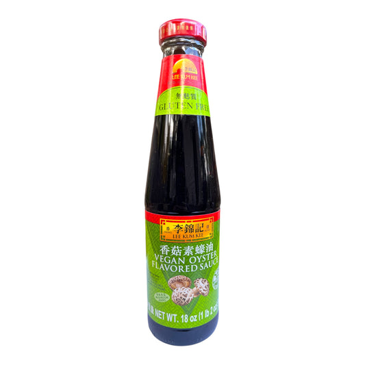Lee Kum Kee Vegan Oyster Flavored Sauce (Gluten Free)/Dau Hao Nam Huong Chay - 18 oz (1 lb 2 oz) / 510 g.