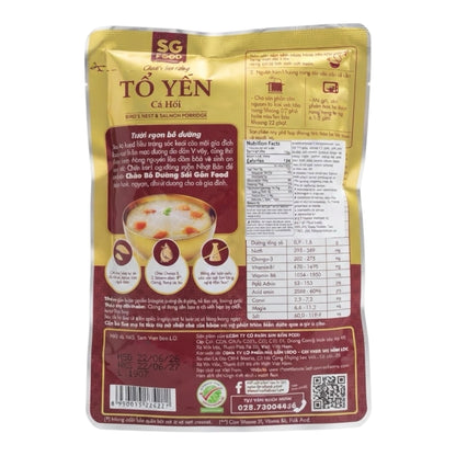 SG Food Bird's Nest & Salmon Nutritious Porridge/Chao To Yen Ca Hoi – 240g