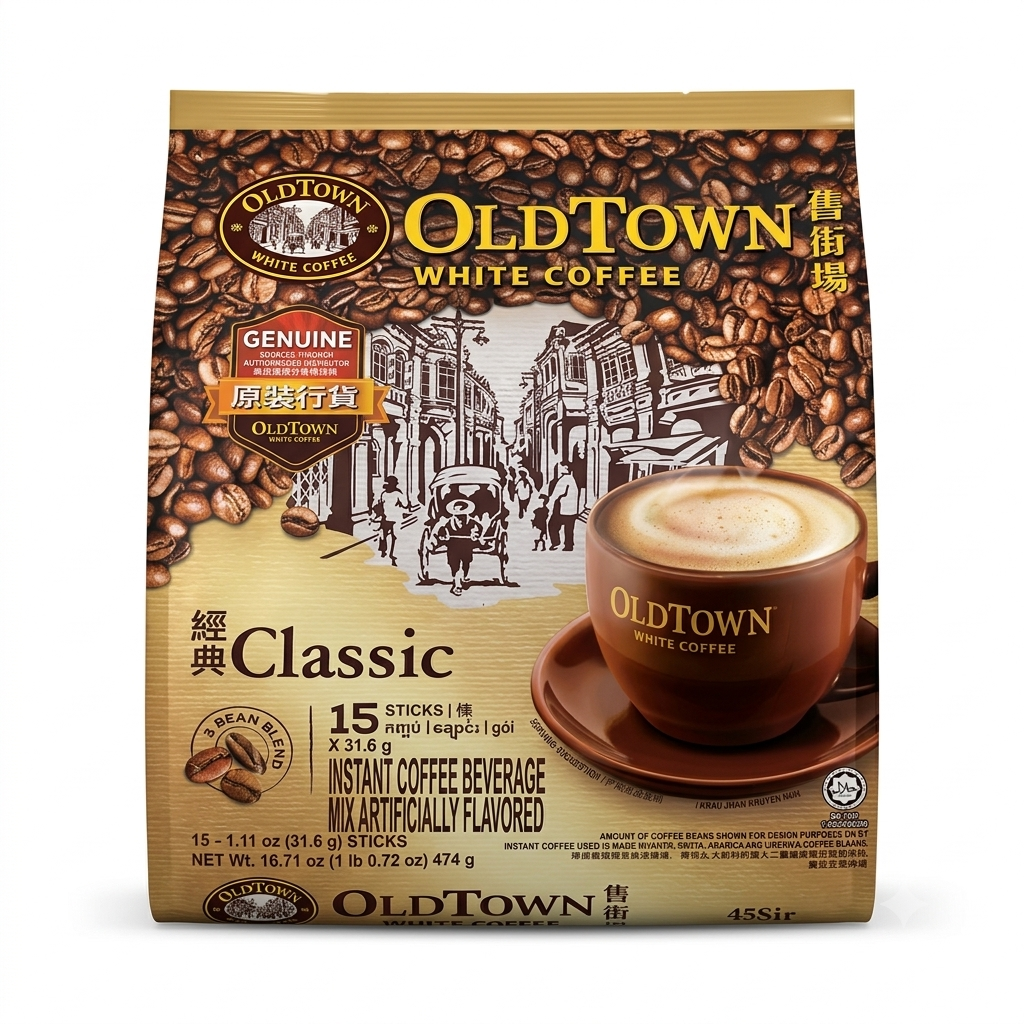 [OldTown] White Coffee Classic 3in1 Instant Coffee Beverage Mix-474g