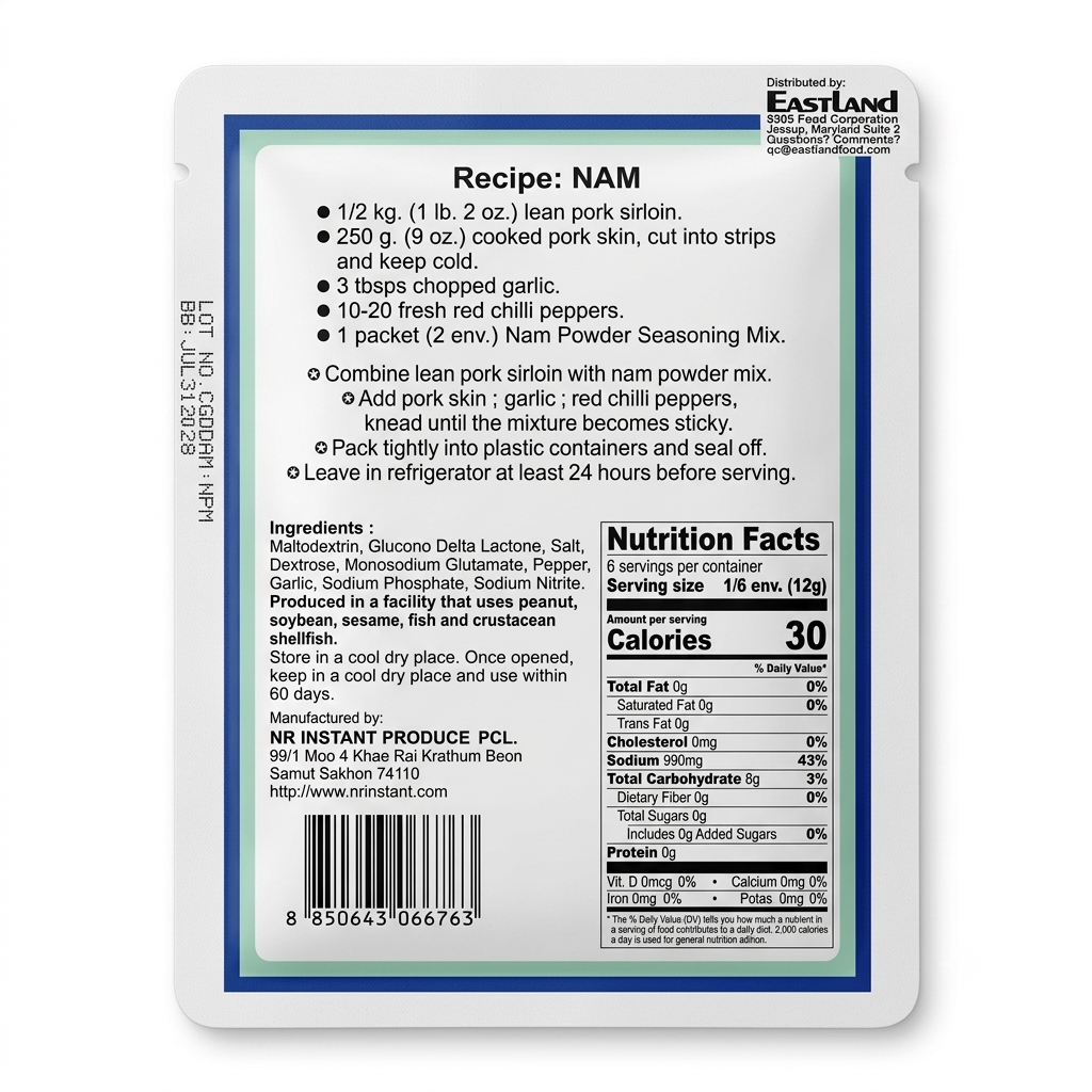 [Por Kwan] Nam Powder Seasoning Mix/Gia Vi Lam Nem