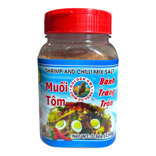 Shrimp and Chilli Mix Salt/Muoi Tom Banh Trang Tron - 5.3 Oz