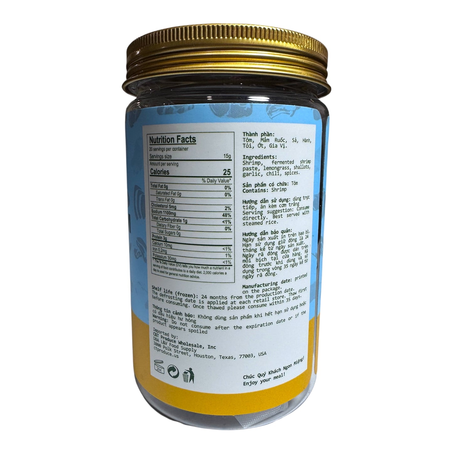 Shrimp Paste Perfect with Rice/Mam Ruoc Tom Hao Com - 10.6 oz (300g)