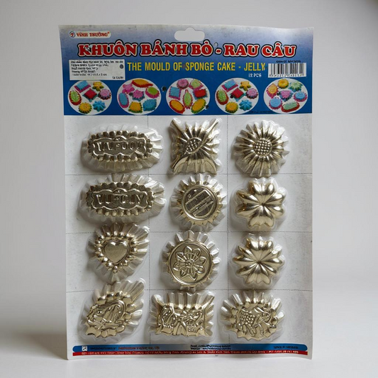 The Mould of Sponge Cake - Jelly (12 PCS) - Khuôn Bánh Bò Rau Câu