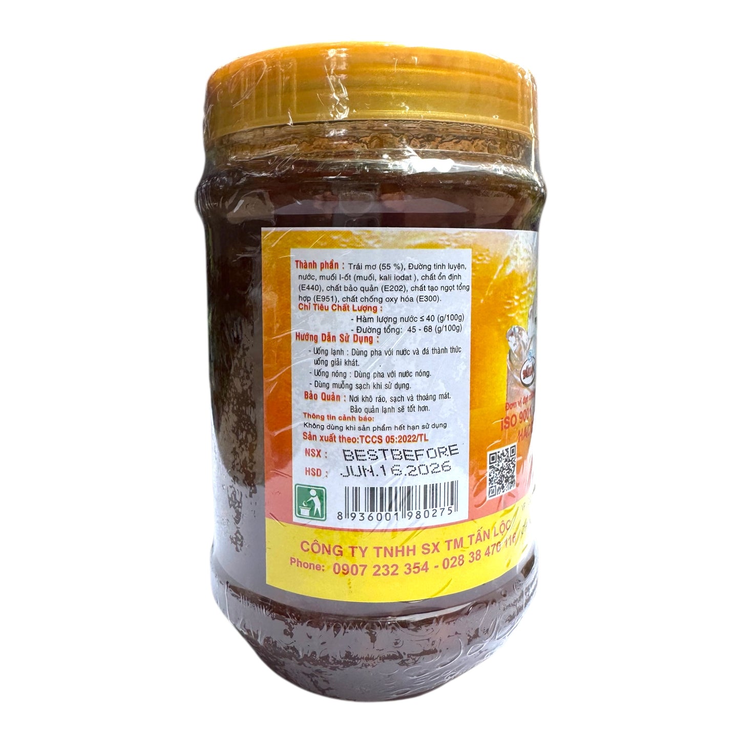 Tan Loc - Preserved Apricot/Xi Muoi Mo – 21.2 oz (600 g)