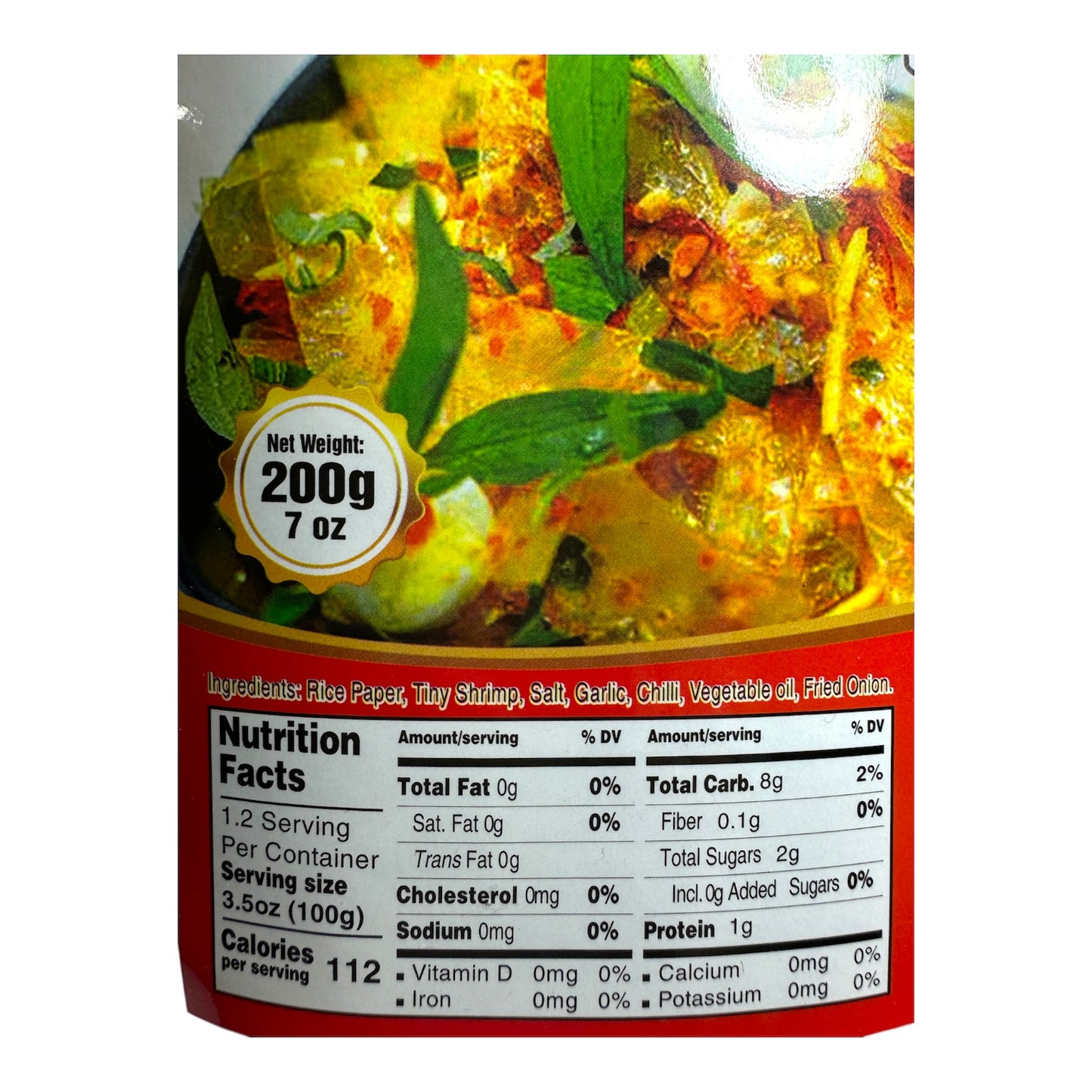 Shredded Rice Paper (Shrimp)/Banh Trang Tron (Tom) - 7 Oz (200g)