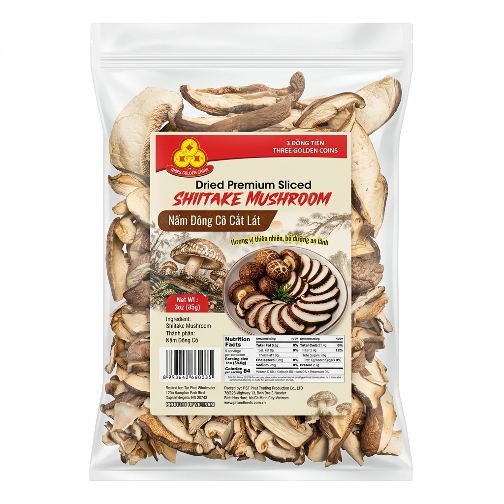 Dried Premium Sliced Shiitake Mushroom/Nam Dong Co Cat Lat