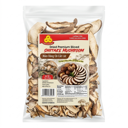 Dried Premium Sliced Shiitake Mushroom/Nam Dong Co Cat Lat
