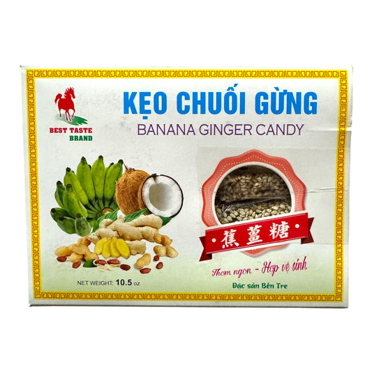 Banana Ginger Candy/Keo Chuoi Gung 10.5 oz (300g)