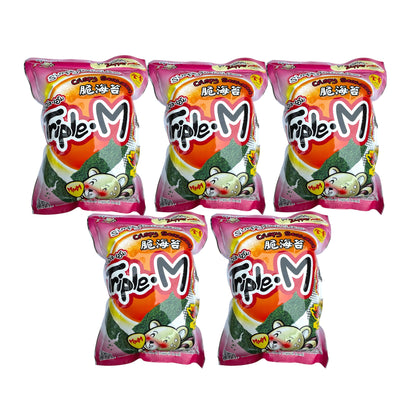Triple M Crispy Seaweed (Spicy Flavor) COMBO 5 bags x 35g