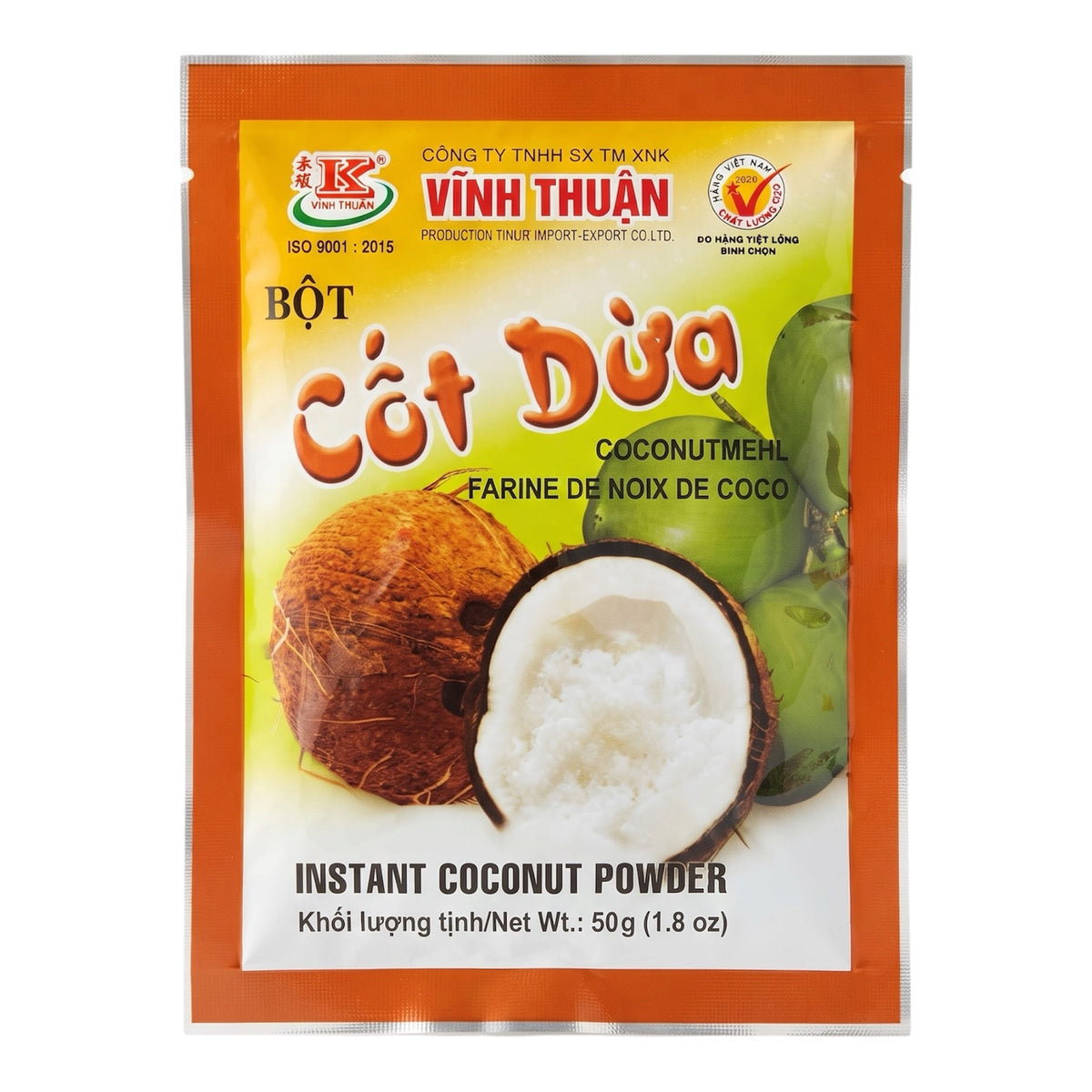 [Vinh Thuan] Instant Coconut Powder – 50g (1.8 oz)