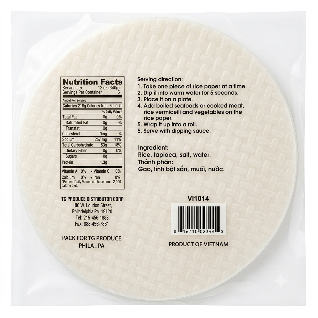 [GO] Vietnam Rice Paper 25cm/Banh Trang Cha Gio