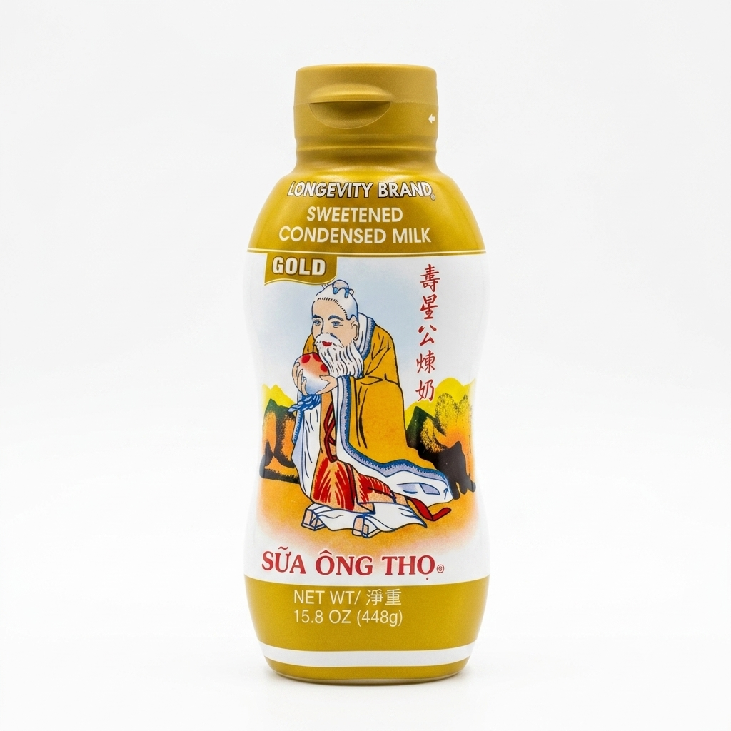 [Longevity Brand] Sweetened Condensed Milk Gold/Sua Dac Co Duong-15.8 oz