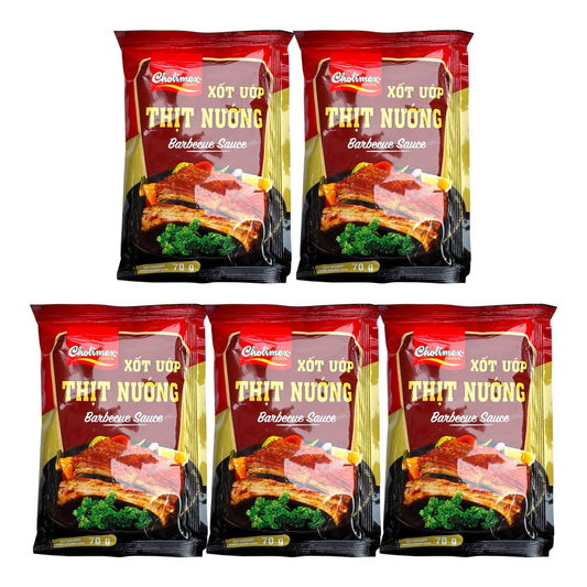 Cholimex - Barbecue Sauce/ Xot Uop Thit Nuong - Combo 5 units x 70g