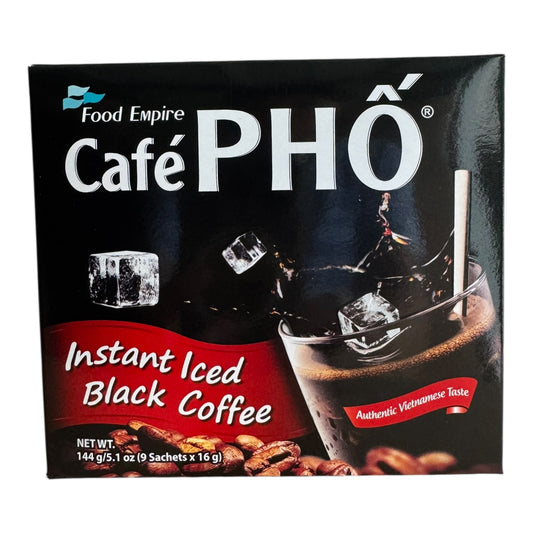 Café PHỐ Instant Iced Black Coffee - Vietnamese Style 144g (5.1 oz)