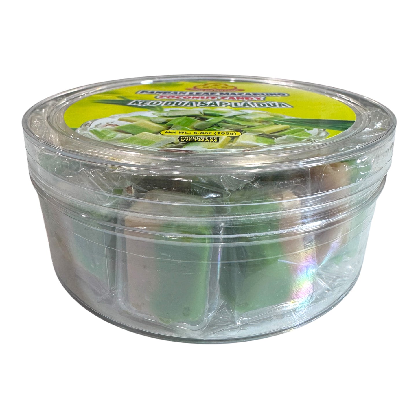 Pandan Leaf Macapuno Coconut Candy/Keo Dua Sap La Dua - 5.8 Oz