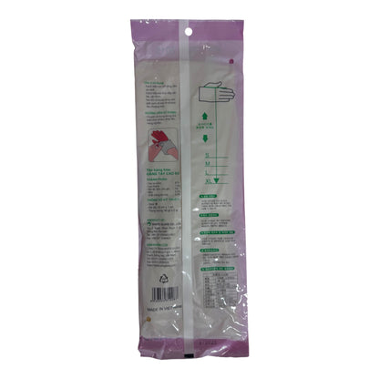 Rainbow Combi Rubber Gloves/Gang Tay Cao Su - Size M