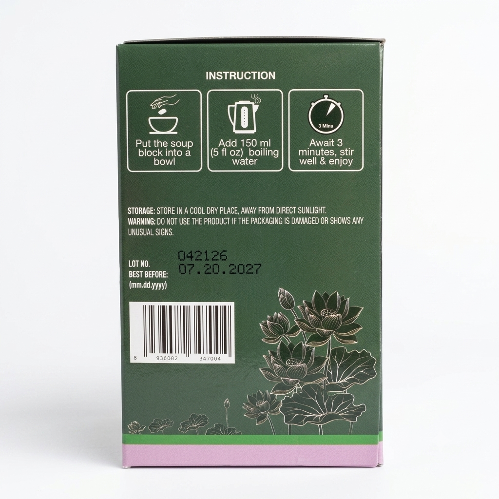 [i-Soup] Freeze Dried Instant Purple Yam Soup/Canh Khoai Mo - 55g