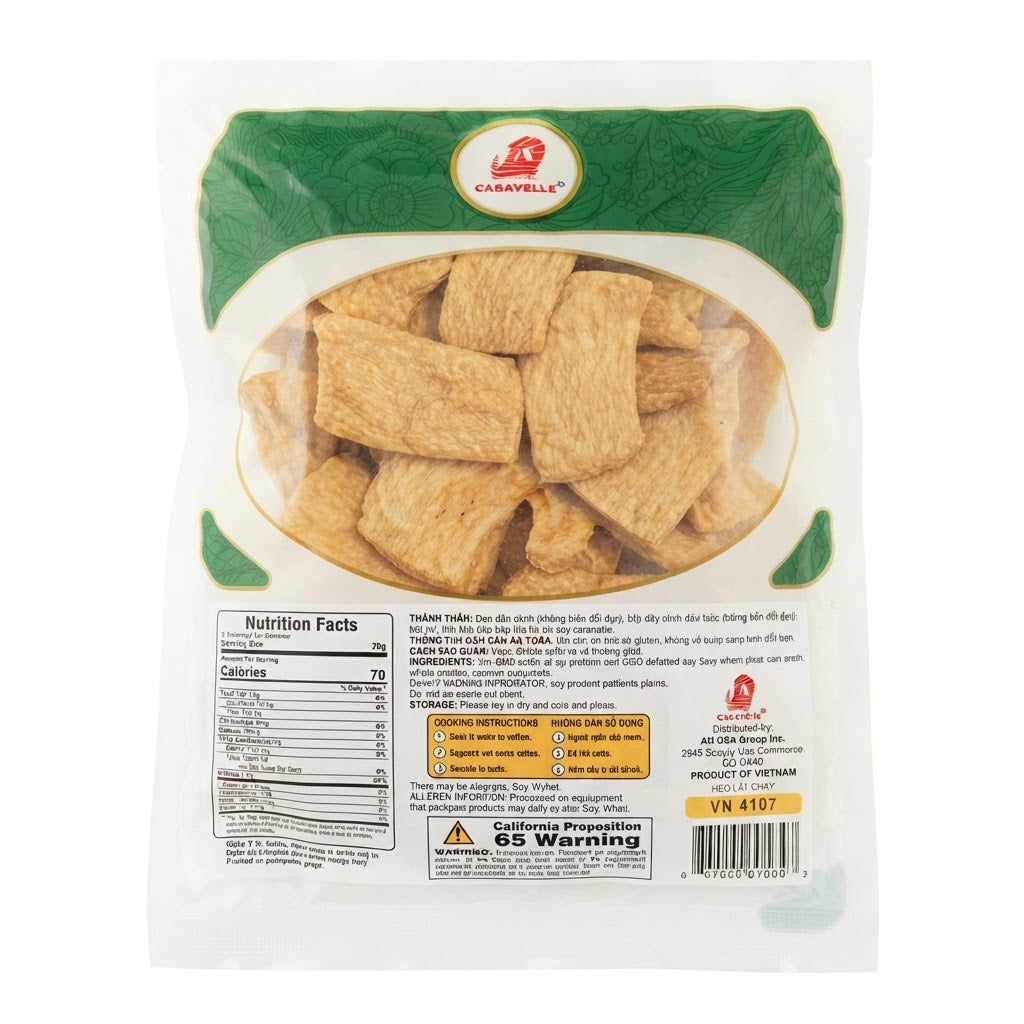 [Caravelle] Vegan Soy Pork Slices/Heo Lat Chay – 3.5 oz (100g)