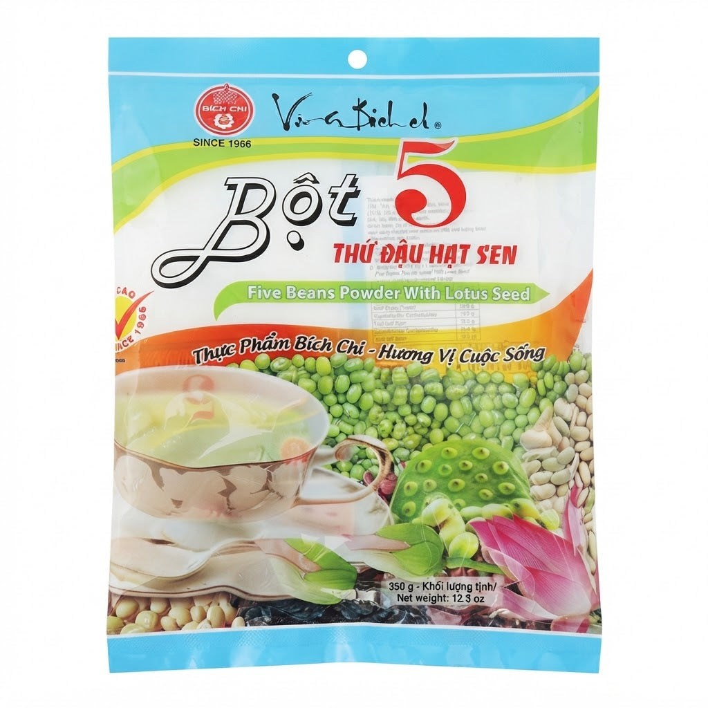 [Bich-Chi]Five Beans Powder With Lotus Seed/Bot 5 Thu Dau Hat Sen – 350g